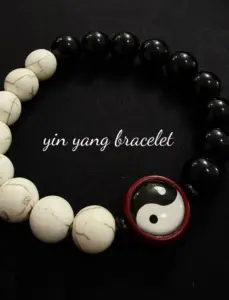 yin yang relationship bracelet draw good romance & nurture fated connections with black and white beads