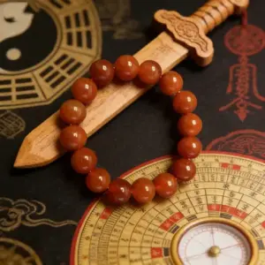 red agate feng shui bracelet ward off negativity & boost luck