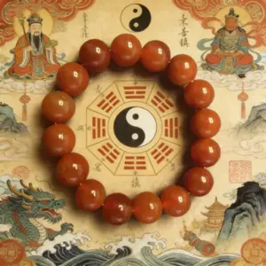 red agate feng shui bracelet ward off negativity & boost luck