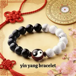 yin yang relationship bracelet draw good romance & nurture fated connections with black and white beads